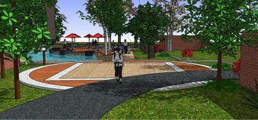 精品萬科天鵝湖花園度假村景觀規劃設計su模型素材 植物景觀模型大全 18407273