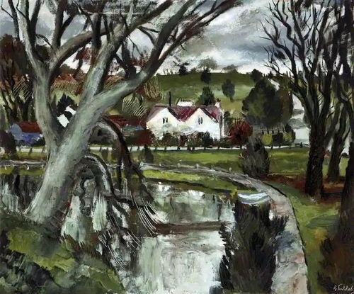 英國藝術(shù)家羅蘭·蘇達比的靜物與風(fēng)景油畫 景觀藝術(shù)的靜謐與詩意